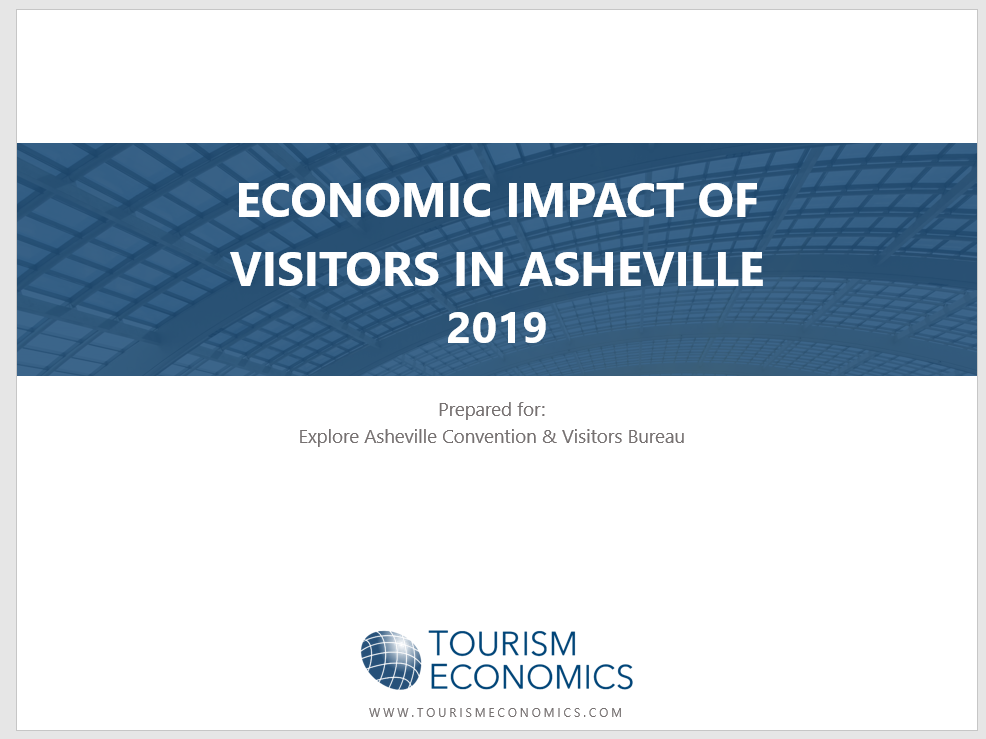 Cover of Economic Impact of Visitors in Asheville - 2019